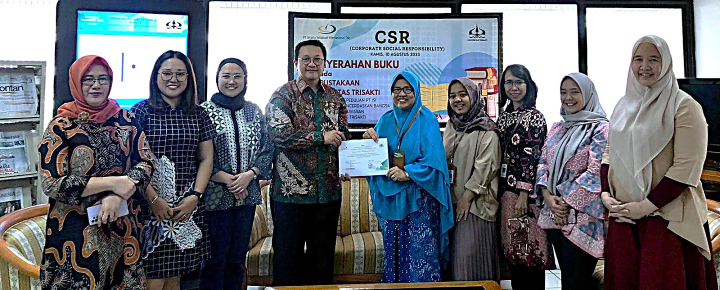 Donation of 352 Books to Trisakti University Library